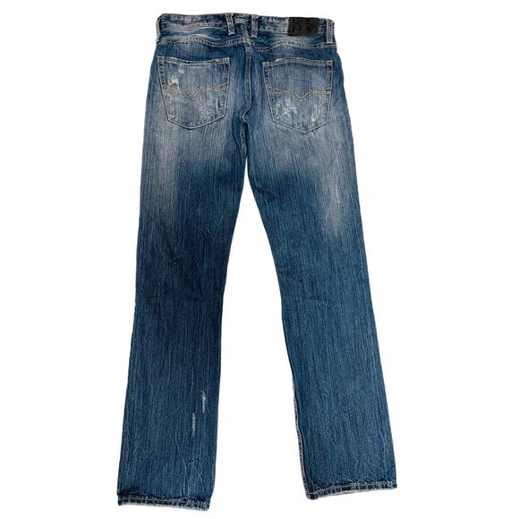 Guess Jeans Slim Straight, Distressed, destroyed, Men's 32, inseam 31 - Picture 2 of 6